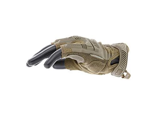 Mechanix Wear Bepirštės Pirštinės Mechanix M-Pact® FINGERLESS Coyote. Velcro, TrekDry®, dirbtinė oda, delno, krumplių, pirštų apsauga