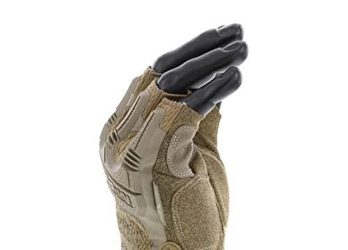 Mechanix Wear Bepirštės Pirštinės Mechanix M-Pact® FINGERLESS Coyote. Velcro, TrekDry®, dirbtinė oda, delno, krumplių, pirštų apsauga