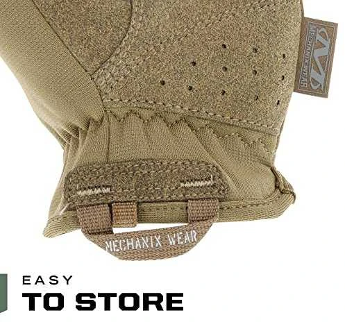 Mechanix Wear Pirštinės Mechanix FastFit® Coyote, XL dydis. Rauktas rankogalis, 0.6 mm dirbtinė oda, TrekDry®, touchscreen technologija