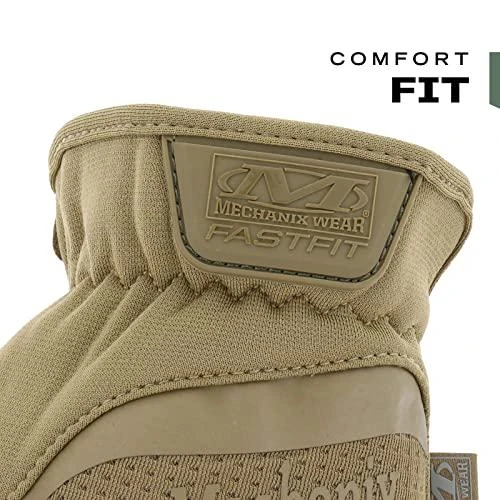 Mechanix Wear Pirštinės Mechanix FastFit® Coyote, M dydis. Rauktas rankogalis, 0.6 mm dirbtinė oda, TrekDry®, touchscreen technologija