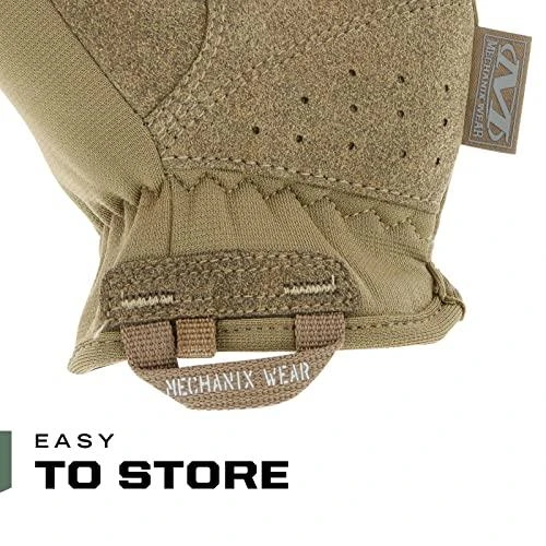 Mechanix Wear Pirštinės Mechanix FastFit® Coyote, XL dydis. Rauktas rankogalis, 0.6 mm dirbtinė oda, TrekDry®, touchscreen technologija