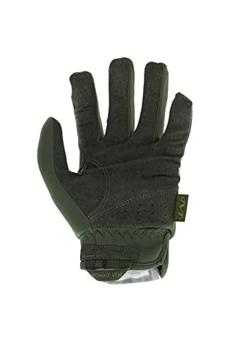 Mechanix Wear Pirštinės Mechanix FastFit® Olive Drab, žalios S dydis. Rauktas rankogalis, dirbtinė oda, TrekDry®