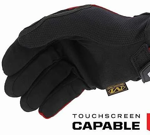 Mechanix Wear Pirštinės Mechanix The Original® raudonos L dydis. Velcro, dirbtinė oda, Treck Dry