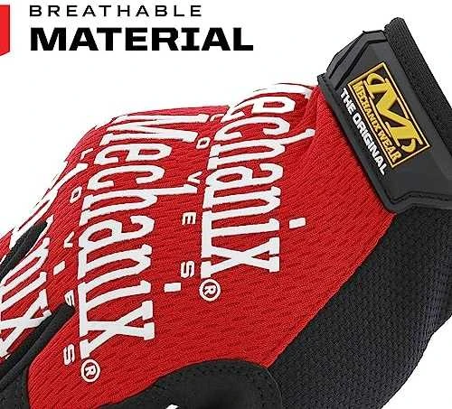 Mechanix Wear Pirštinės Mechanix The Original® raudonos L dydis. Velcro, dirbtinė oda, Treck Dry
