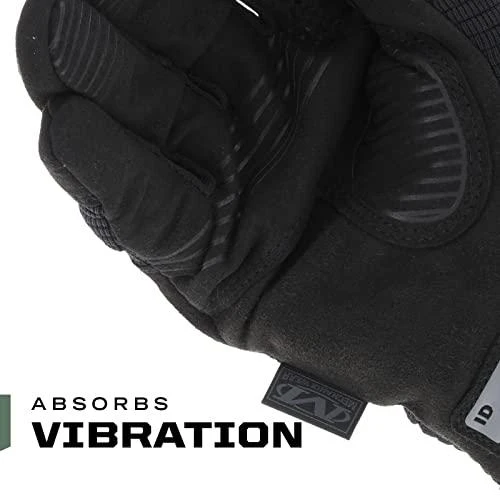 Mechanix Wear Pirštinės Mechanix M-Pact® 3 Covert juodos XL dydis. Velcro, TrekDry®, dirbtinė oda, delno, krumplių, Armortex®, pirštų apsauga, D30® apsauga nuo vibracijos