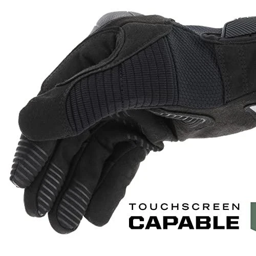 Mechanix Wear Pirštinės Mechanix M-Pact® 3 Covert juodos XL dydis. Velcro, TrekDry®, dirbtinė oda, delno, krumplių, Armortex®, pirštų apsauga, D30® apsauga nuo vibracijos