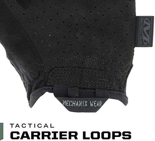 Mechanix Wear Pirštinės Mechanix SPECIALTY VENT, su skylutėmis ventiliacijai, juodos M dydis. Velcro, dirbtinė 0.6mm oda.touchscreen technologija