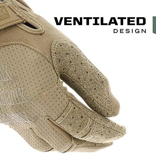 Mechanix Wear Pirštinės Mechanix SPECIALTY VENT, su skylutėmis ventiliacijai, Coyote M dydis. Velcro, dirbtinė 0.6mm oda.touchscreen technologija