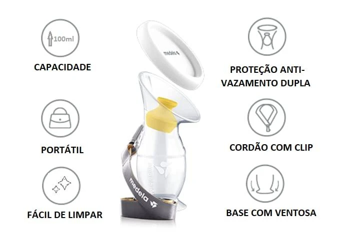 "Medela" motinos pieno surinkėjas silikoninis