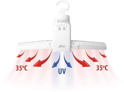 Media-Tech Nešiojamas drabužių ir batų džiovintuvas SMART AIRDRYER UV MT6518