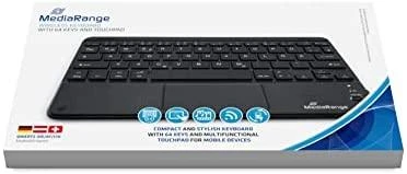 MediaRange Belaidė klaviatūra 64 Tasten Touchpad DE juodas