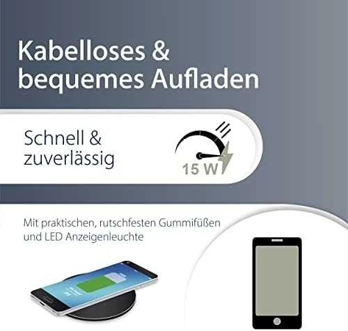Įkroviklis MediaRange MediaRange induktive Schnellladest. f. Smartphones 15W schw