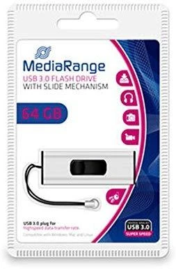 STICK 64GB MEDIARANGE MR917 3.2 Gen 1 Juodas/Sidabrinė