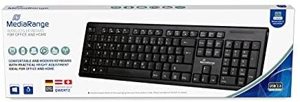 Klaviatūra MEDIARANGE MROS111 - Standard - RF belaidė - Membrane - QWERTZ - Juodas