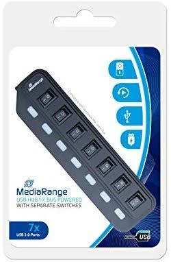 „MediaRange“ USB HUB 7x USB-A 2.0 (MRCS504)