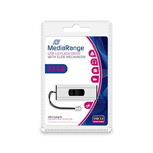 STICK 32GB USB 3.2 MEDIARANGE MR916 USB Typ-A - Dia - Juodas - Sidabrinė