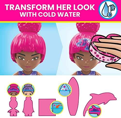 Mega Bloks Mattel 121 dalių MEGA Barbie spalvų atskleidimo blokeliai Nuotykių su delfinais už5425