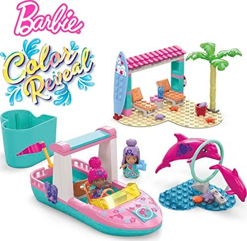 Mega Bloks Mattel 121 dalių MEGA Barbie spalvų atskleidimo blokeliai Nuotykių su delfinais už5425