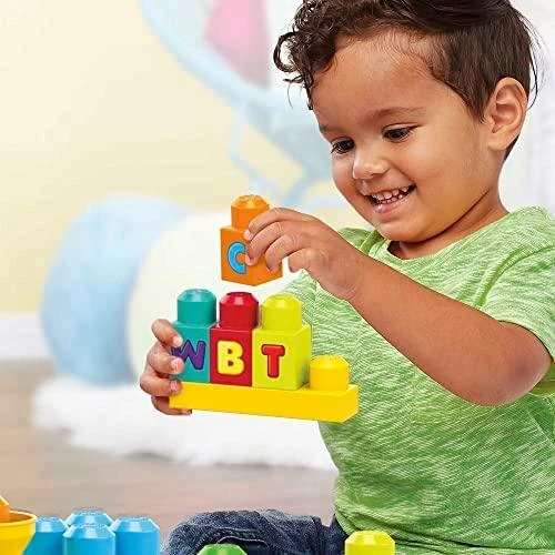 Rinkinys MEGA BLOKS ,,Grojantis traukinys" (50 det.)