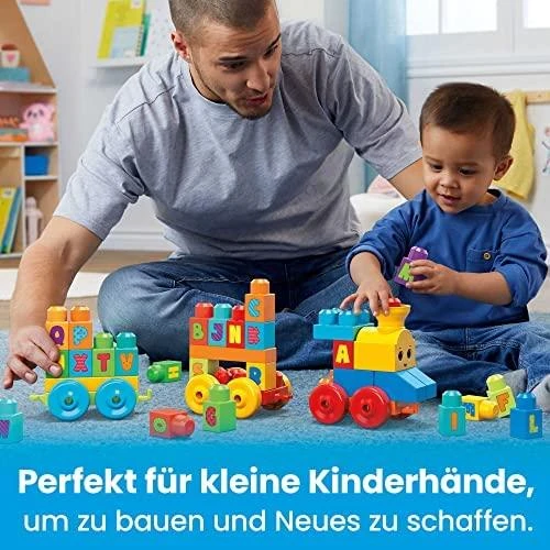 Rinkinys MEGA BLOKS ,,Grojantis traukinys" (50 det.)