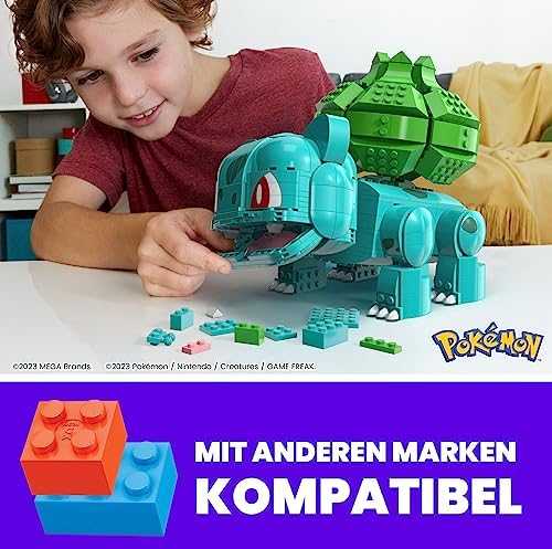 Mattel „Mega Construx Pokemon“ rinkinys „Didysis Bulbasauras“