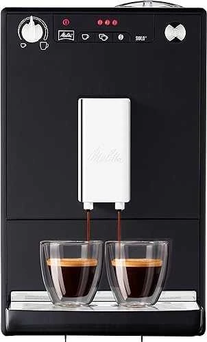 MELITTA automatinis kavos aparatas E950-101 solo, juoda-sidabro spalva