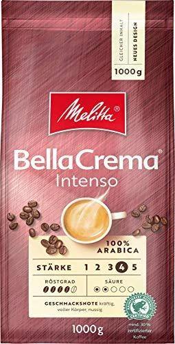 MELITTA BellaCrema Intenso 1kg. Kavos pupelės