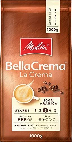 MELITTA BellaCrema LaCrema 1kg. Kavos pupelės