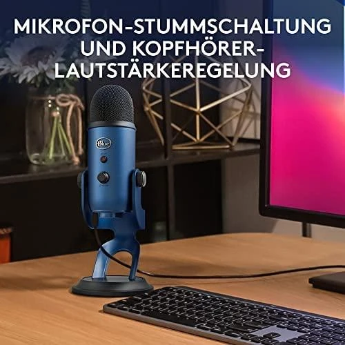 Blue Mėlyna Mikrofonas Mėlyna Yeti USB - Mėlyna spalva