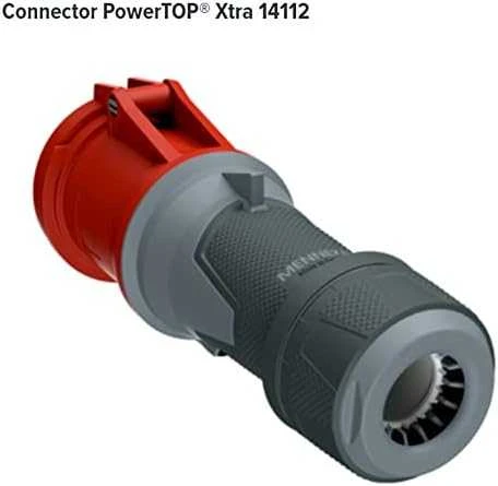 Mennekes Lizdas przenośne PowerTOP Xtra raudona 63A 400V IP44 (MEN14112)