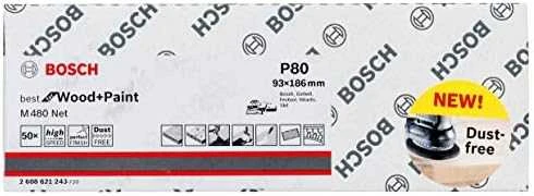 Bosch Šlifavimo tinklelis M 480 93X186mm, G240, 10 vnt.