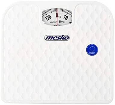 Virtuvinės svarstyklės Mesko | Mastelis | MS 8160 | Mechaninis | Didžiausias svoris (keliamoji galia) 130 kg | Tikslumas 1000 g | Baltas