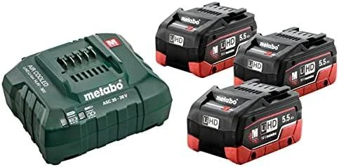 Metabo akumuliatorių komplektas su įkrovikliu