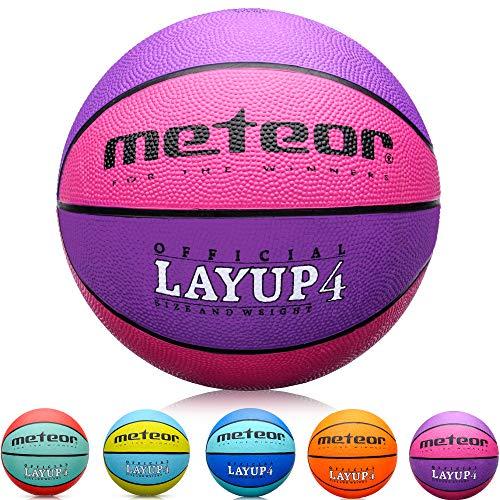 Krepšinio Kamuolys METEOR Layup #4, Rožinis