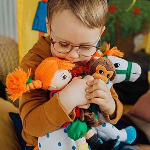 MICKI PIPPI Pliušinė beždžionėlė Nilsonas, 16 cm