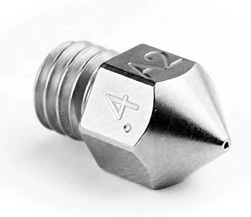 Micro Swiss – MK8 0.40mm padengtas A2 įrankiniu plienu, atsparus nusidėvėjimui antgalis (MakerBot, CraftBot, Creality CR10, Tevo Tornado)