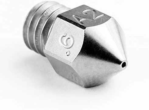 Micro Swiss – MK8 0.60mm padengtas A2 įrankiniu plienu, atsparus nusidėvėjimui antgalis (MakerBot, CraftBot, Creality CR10, Tevo Tornado)