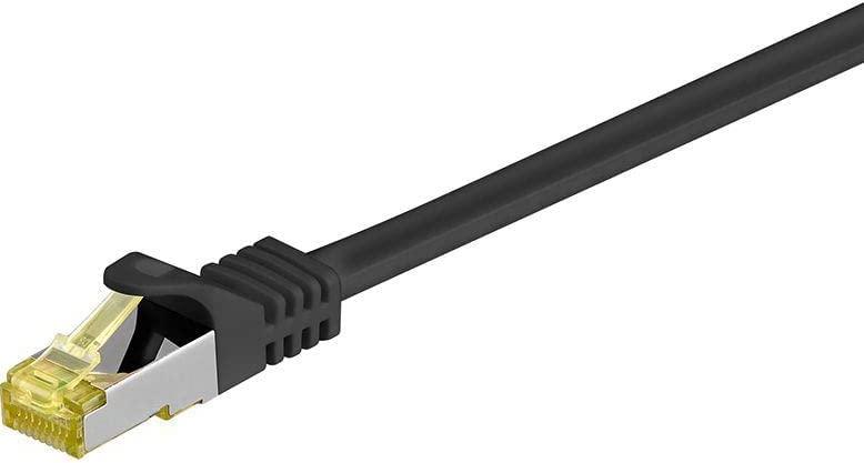 MicroConnect S/FTP CAT 7 RJ45 juoda 0,25m (SFTP70025S)
