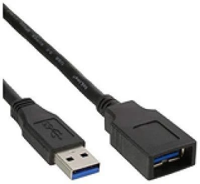 Kabelis USB MicroConnect USB-A - USB-A 0.5 m Juodas (USB3.0AAF05B)