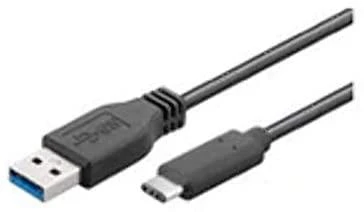 Kabelis USB MicroConnect USB-A - USB-C 0.5 m Juodas (USB3.1CA05)