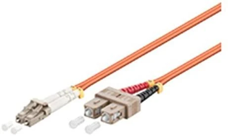 „MicroConnect Microconnect 2m LC-SC UPC LSZH optinis kabelis OM2 Oranžinė“