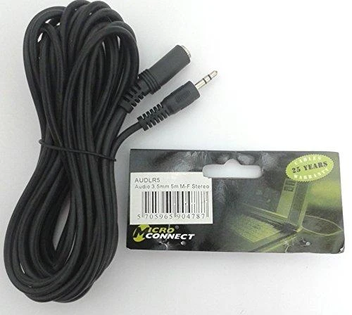 Audio ilgintuvas Jack 3.5mm 5m M-F