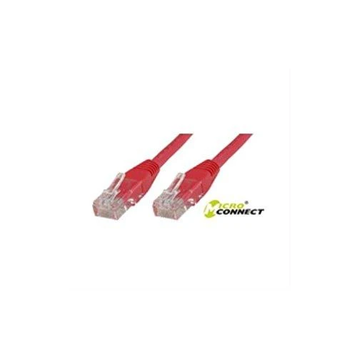 MicroConnect U/UTP CAT6 0.5M Raudona PVC (B-UTP6005R)