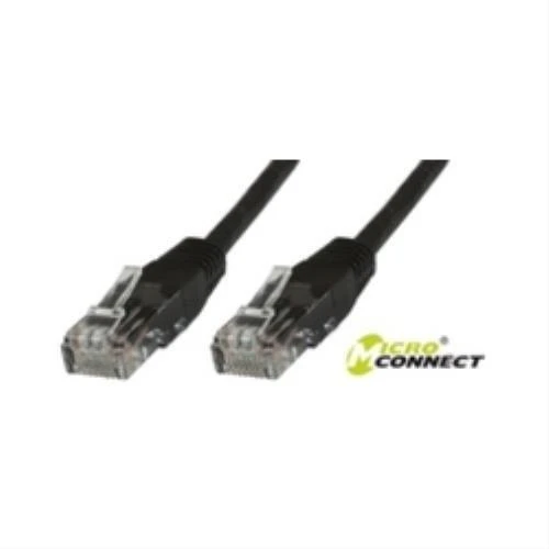 MicroConnect U/UTP CAT6 0.5M Juodas PVC (B-UTP6005S)