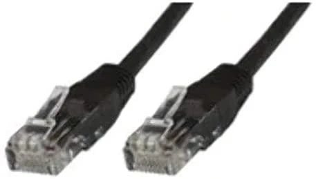 MicroConnect U/UTP CAT5e 0.5M Juodas PVC (B-UTP5005S)