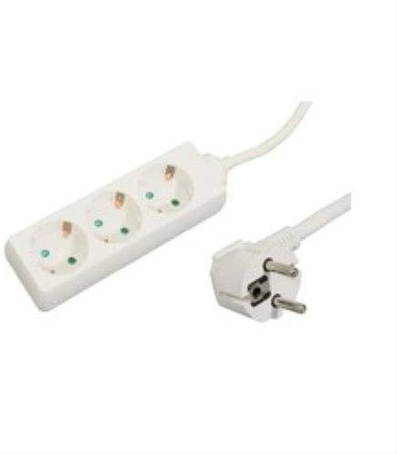 MicroConnect 3 gniazda, 3m, balta