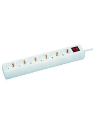 MicroConnect maitinimo juostelė 6 lizdai 3 m balta (GRU0063W)