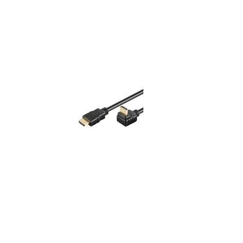 HDMI laidas su kampine jungtimi