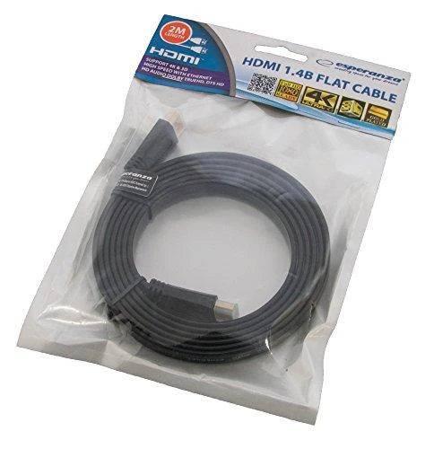 MicroConnect HDMI – HDMI laidas 2m juodas (HDM19192V1.4FLAT)