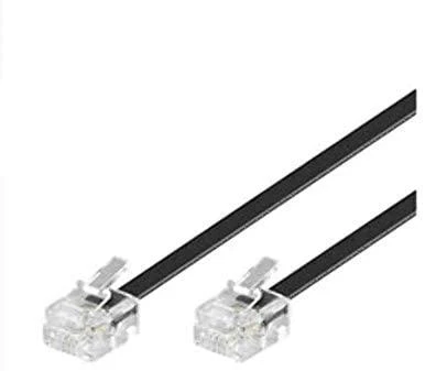 MicroConnect RJ-11 / RJ-11 (M / M) 2m Juoda (MK182)